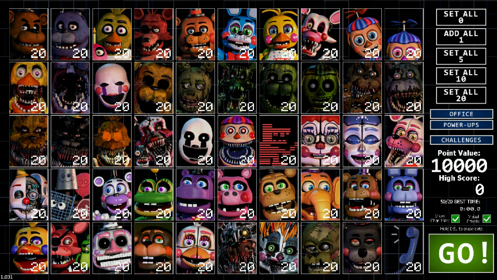 50/20 Mode challenge